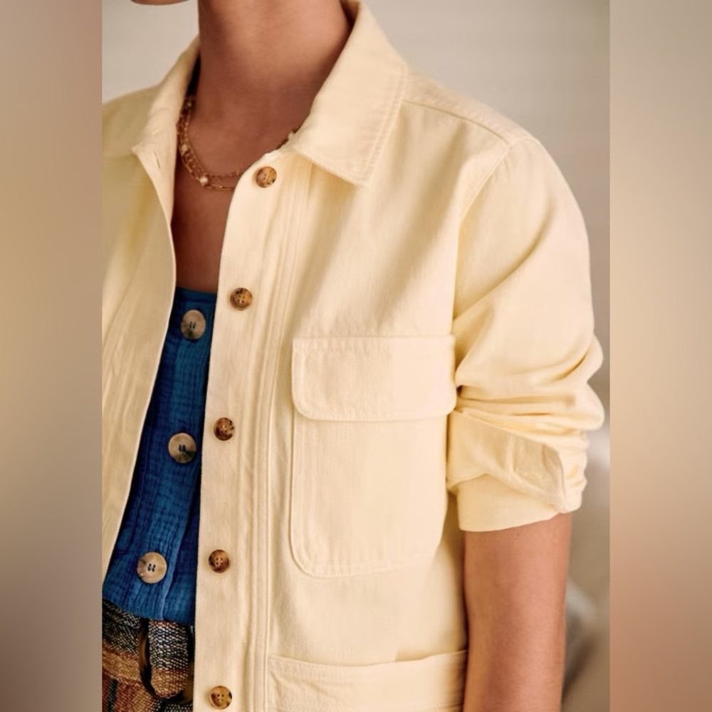 Sezane Butter Yellow Jacket